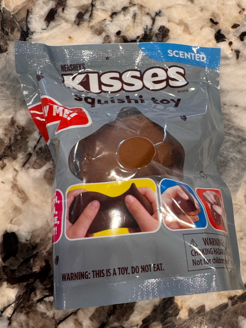 Hershey Kiss Squishtoy Chocolate Brown Scented